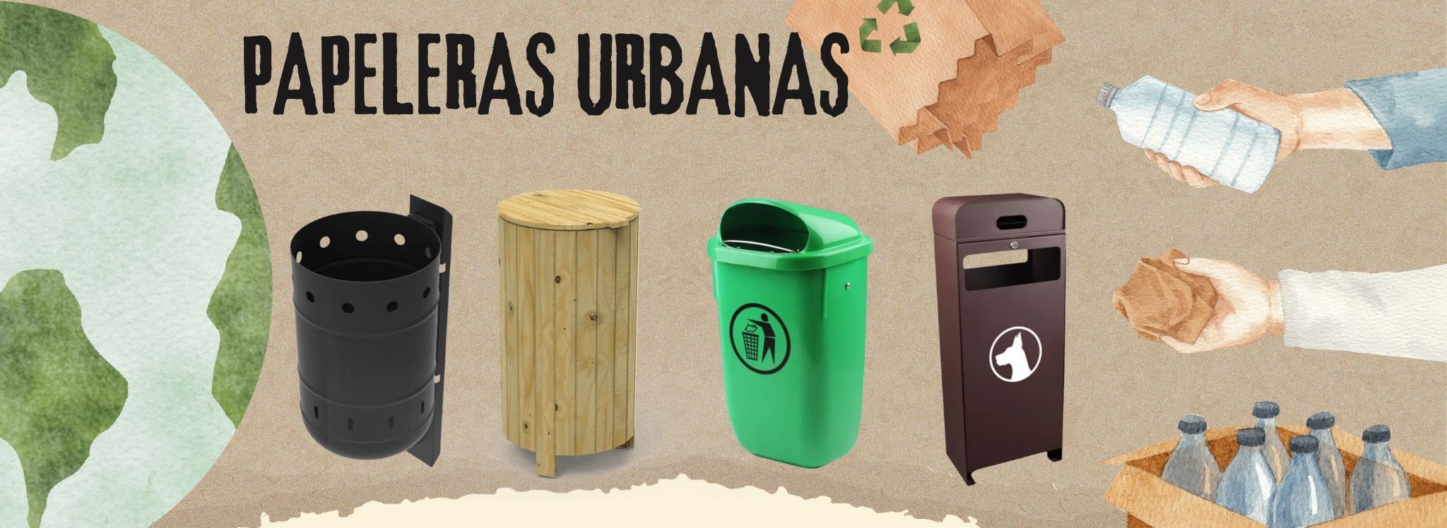 papeleras urbanas