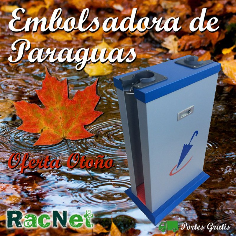 Oferta de Otoño: Embolsadora de paraguas doble