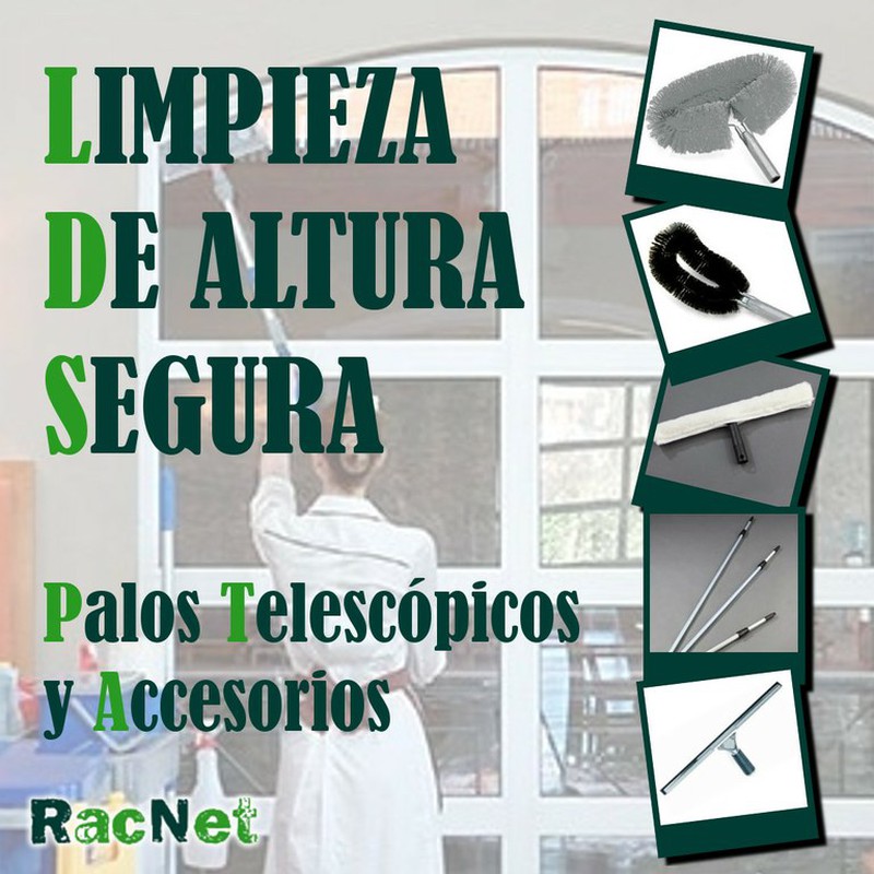 Palos Telescópicos y sus accesorios.