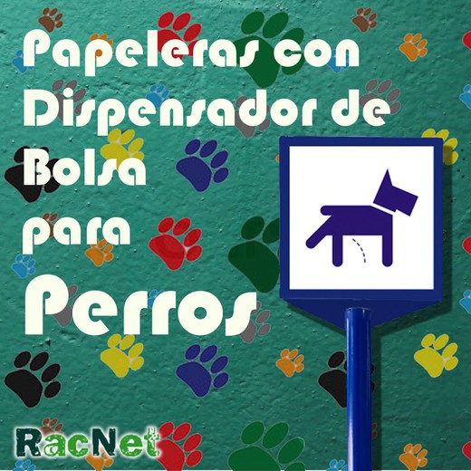 Papeleras con Dispensador de Bolsas para Perros