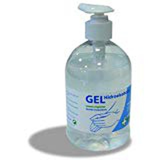 Botella gel hidroalcoholico 500ml con dosificador - 24 unidades