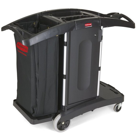 Carro limpieza camarera rubbermaid compacto plegable