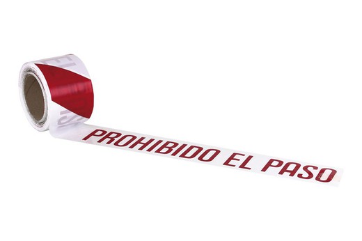 Cinta balizamiento "prohibido el paso"