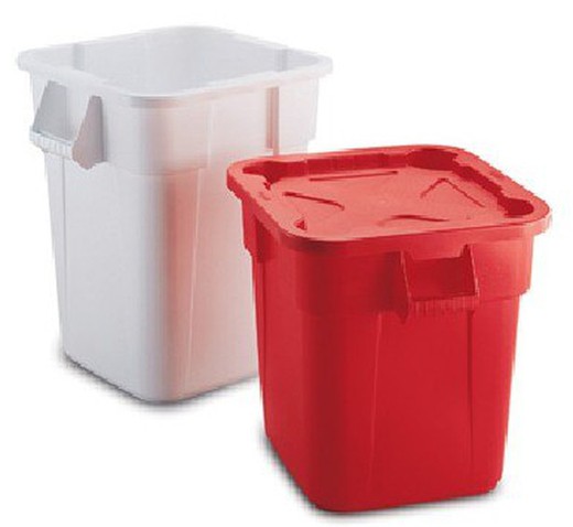 Contenedor cuadrado brute 106lts.Rubbermaid