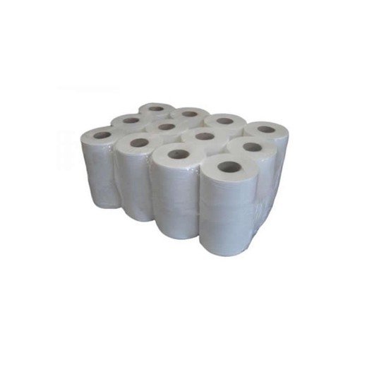 Pack 12 rollos de papel mini secamanos 2/c