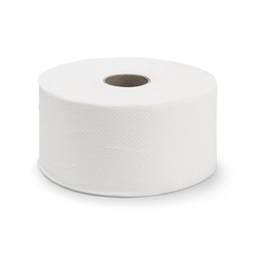 Pack 6 rollos de papel higiénico industrial 400m 2 Capas