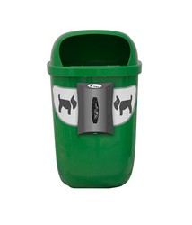 Papelera Canina beagle bin 50 L. con dispensador de bolsas