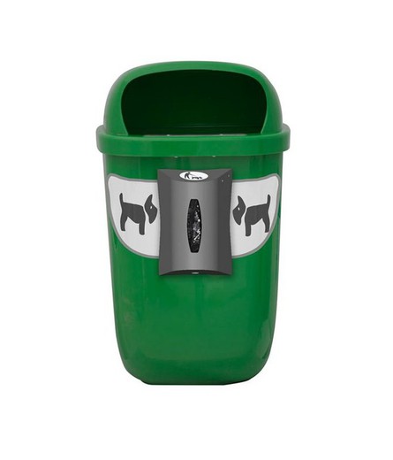 Papelera canina beagle bin 50 L. con dispensador de bolsas