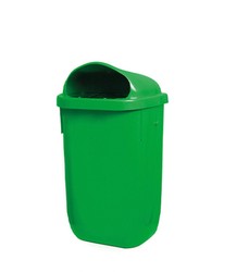 Papelera urbana 50lts polipropileno