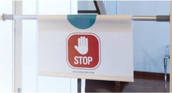 Señal para puerta stop con ventosa