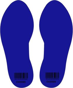 Adhesivo huella 15,5 x 5,5 cm (pack de 10 pares) cv25505