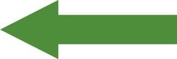 Adhesivo pack 10 unidades flecha verde 30x10 cm cv20630