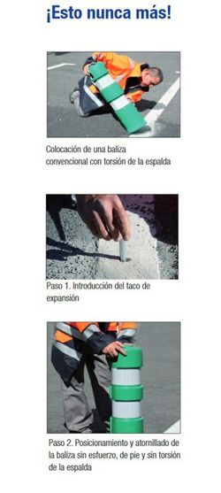 Baliza cilindrica flexible h-75