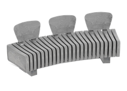 Banco con tres respaldos recto o curvo