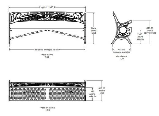 Banco Clásico de fundición