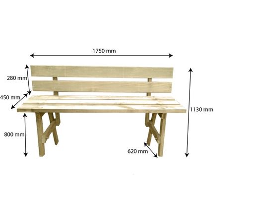 Banco de Madera De Pino