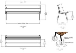 Banco Urbano de Madera Modelo Europe