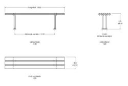 Banquette con listones de Madera