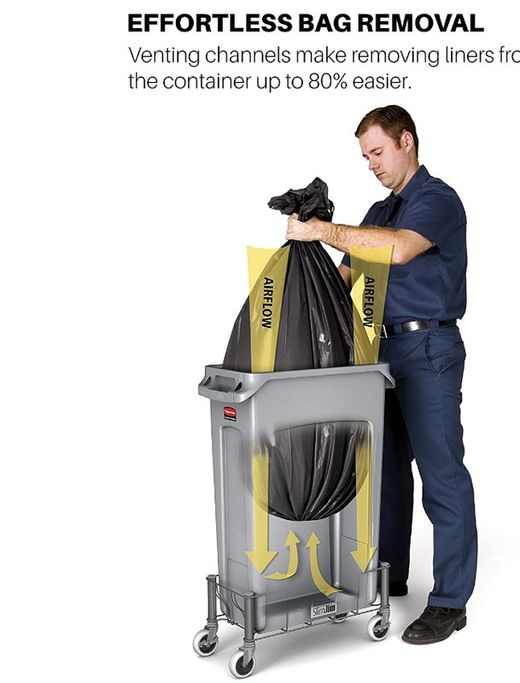 Carritos para contenedor slim jim de rubbermaid