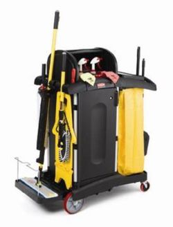 Carro de limpieza hygen de rubbermaid