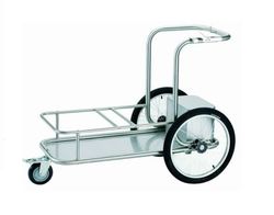 Carro doble vial en acero inoxidable