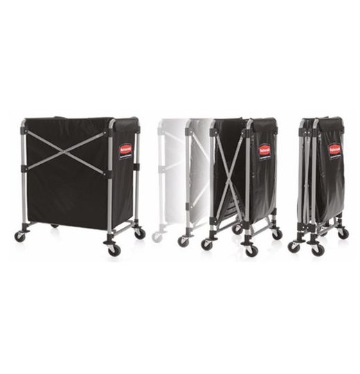 Carro lavandería rubbermaid plegable x