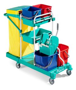 Carro limpieza green 140 blu