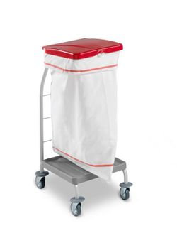 Carro para recogida de ropa dust con tapa 70l