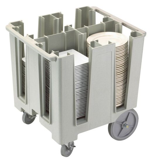 Carro porta platos redondos y cuadrados - capacidad  225 a 300 platos.