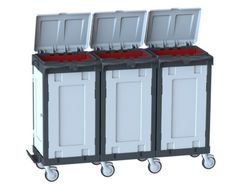 Carro portabolsas triple  cerrado modelo. Staff w390d