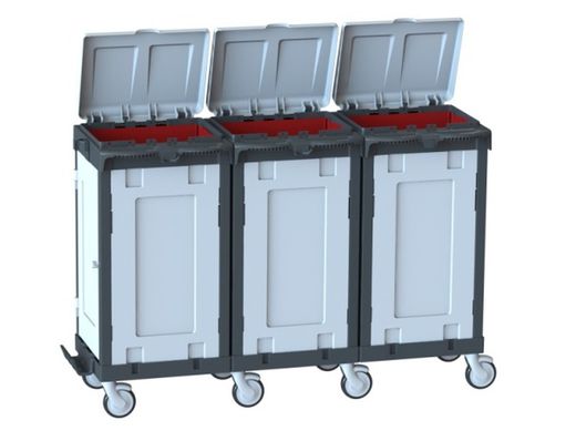 Carro portabolsas triple  cerrado modelo. Staff w390d