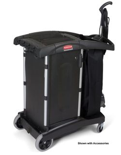 Carro servicio camarera  rubbermaid compact 1 asa negro