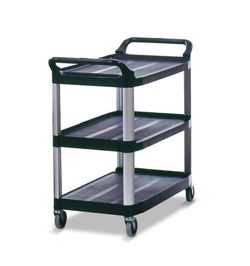Carro servicio rubbermaid-xtra negro