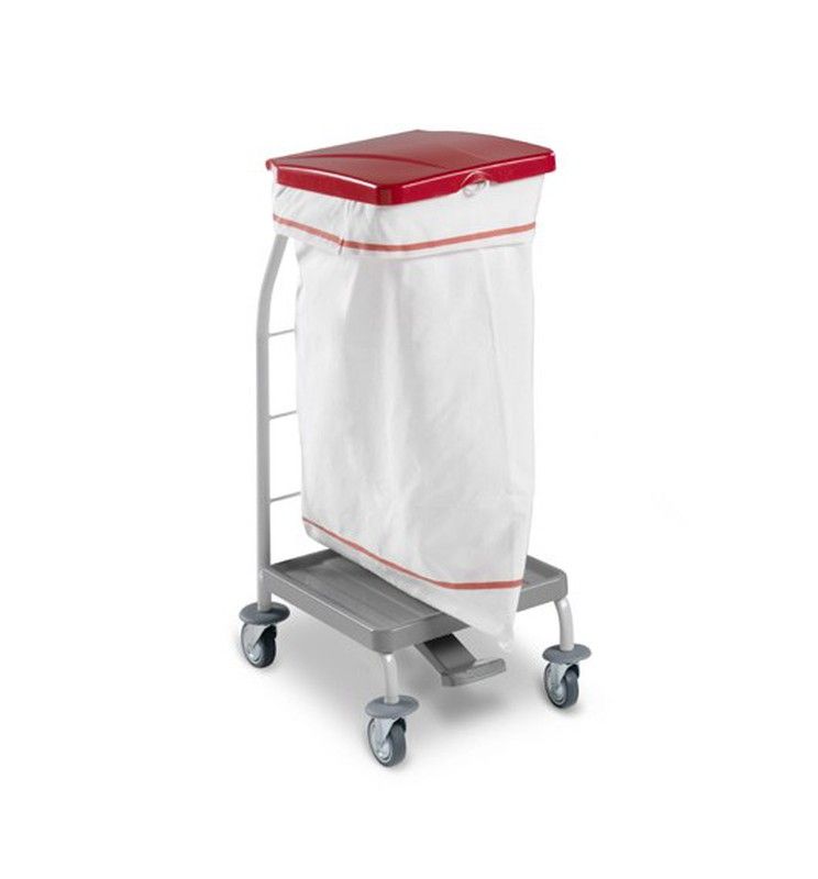 Carro para la ropa limpia con base de plástico y tapas de colores — RacNet