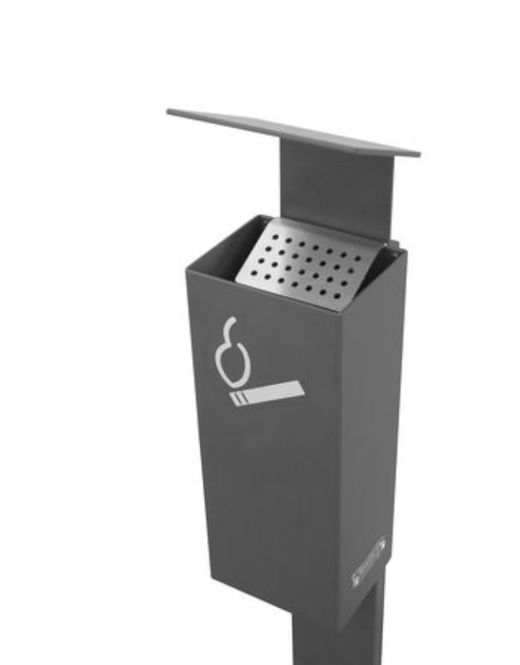 Cenicero urbano con capacidad de 2 litros