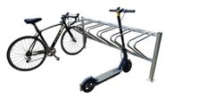 Conjunto aparcabicicletas Y aparcapatinetes