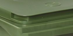 Contenedor 60lts con tapa abatible y 4 ruedas de 200mm