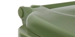 Contenedor 60lts con tapa abatible y 4 ruedas de 200mm