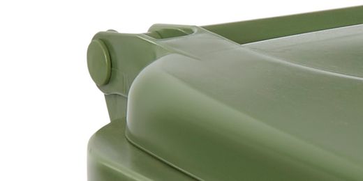 Contenedor 60lts con tapa abatible y 4 ruedas de 200mm