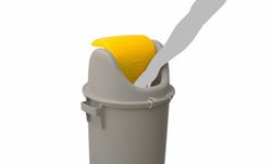 Contenedor residuos 80 litros con tapa basculante