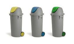 Contenedor residuos 80 litros con tapa basculante