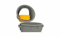 Contenedor residuos 80 litros con tapa basculante