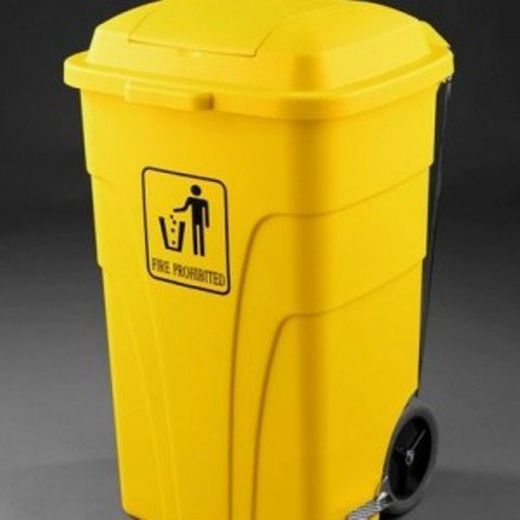 Contenedor con pedal y tapa auxiliar de 120l