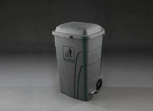 Contenedor con pedal y tapa auxiliar de 120l