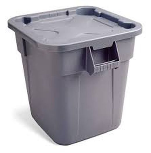 Contenedor cuadrado brute 106lts.Rubbermaid
