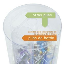 Contenedor de mostrador para pilas usadas 12lts