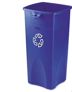 Contenedor de reciclaje rubbermaid untouchable