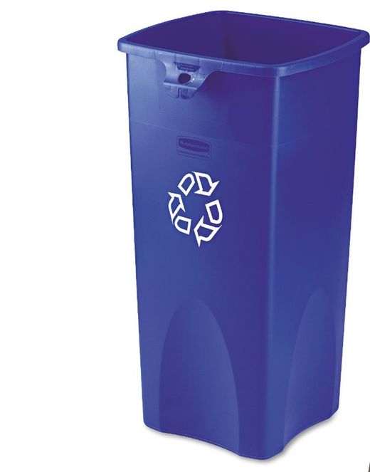 Contenedor de reciclaje rubbermaid untouchable