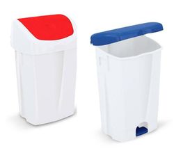 Contenedor residuos binny tapa basculante y pedal