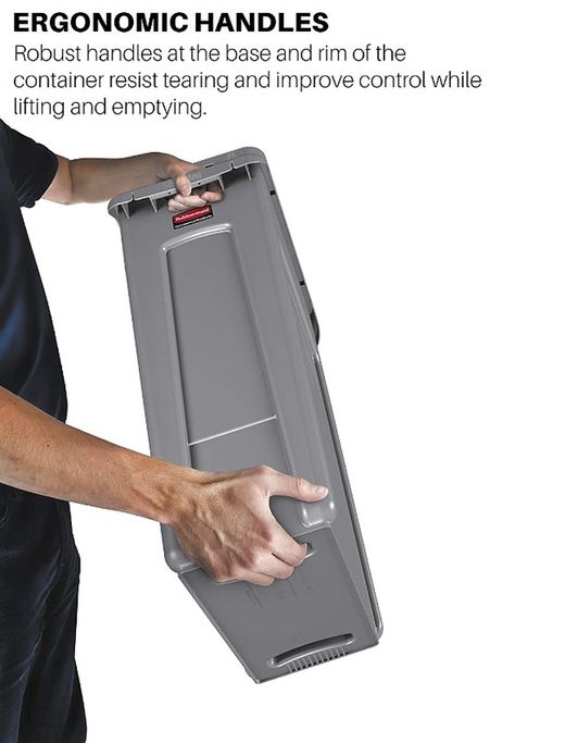 Contenedores de reciclaje slim jim de rubbermaid 60lts. y 87lt